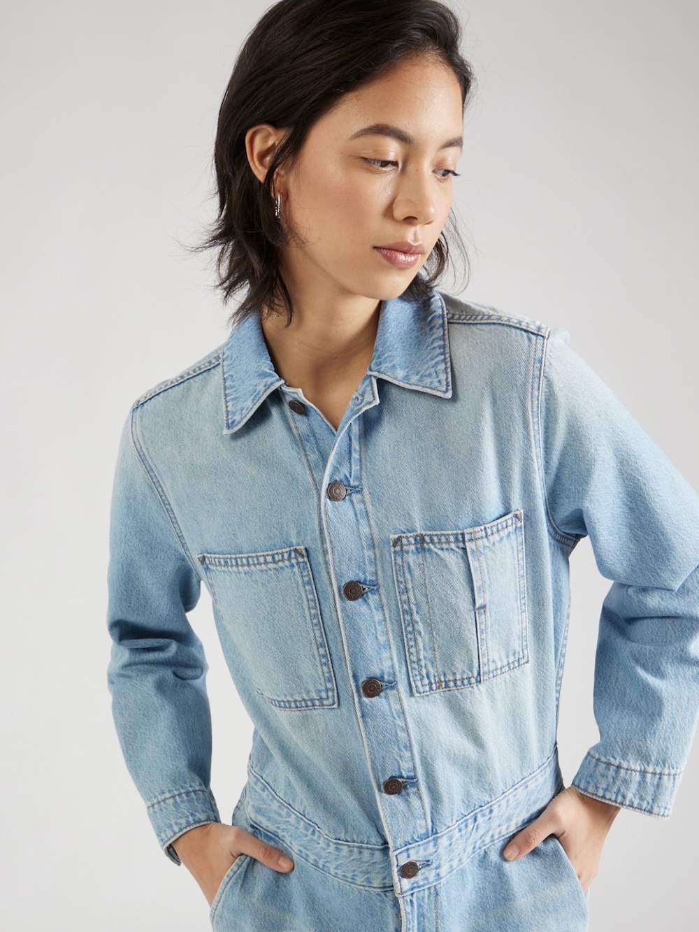 Levi's Light Blue Denim Jumpsuit